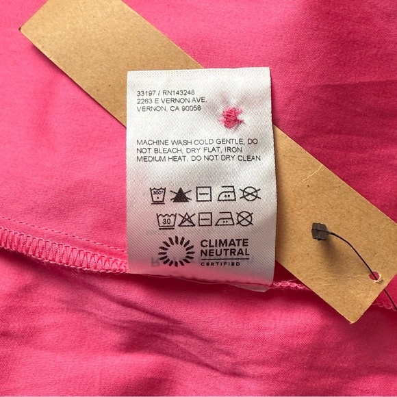 NWT REFORMATION Organic Cotton Poplin High Rise Fitted Waist Wrap Maxi Skirt 2 - Picture 9 of 9